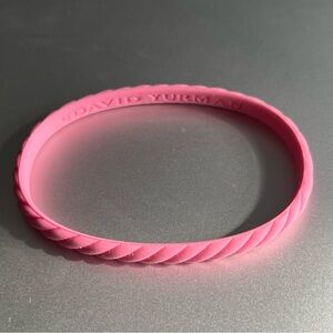David Yurman Pink Cable Rubber Bracelet